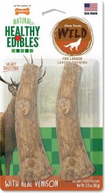 Nylabone Healthy Edibles WILD Antler Natural Long Lasting Dog Chew Treats Venison