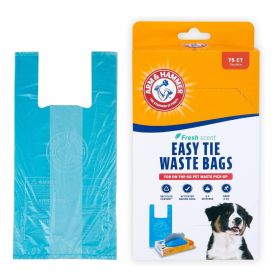 Arm & Hammer Easy (Option: Tie Waste Bags Blue 1ea/75 ct)