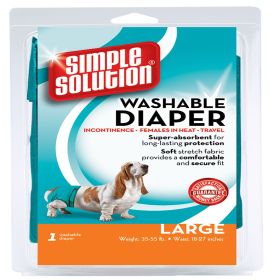 Simple Solution Washable Diaper Blue (Option: 1ea/LG)