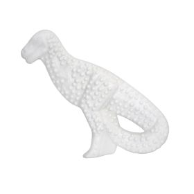 Nylabone Power Chew Dental Dinosaur Dog Toy Chicken, White, (Option: 1ea/Large/Giant  Up To 50 Lbs. 1 ct)