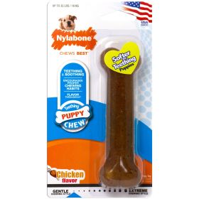Nylabone Just for Puppies Teething Chew Classic Bone Chicken, (Option: 1ea/Medium/Wolf  Up To 35 Lbs. 1 ct)