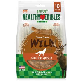 Nylabone Healthy Edibles WILD AllNatural Long Lasting Antler Chew Treats Venison, (Option: 1ea/Large/Giant  Up To 50 Lbs. 10 ct)