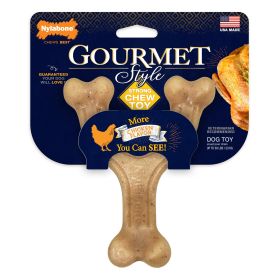 Nylabone Gourmet Style Strong Chew Wishbone Dog Chew Toy Chicken, (Option: 1ea/Large/Giant  Up To 50 Lbs. 1 ct)