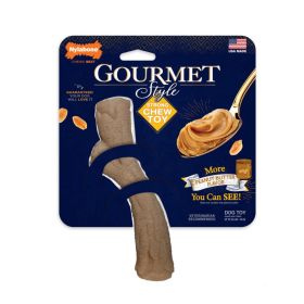 Nylabone Gourmet Style Strong Chew Toy Stick, Peanut Butter, (Option: 1ea/Medium/Wolf  Up To 35 Lbs. 1 ct)