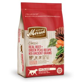 Merrick Classic Real Beef And Green Peas Recipe With Ancient Grains (Option: 12 Lbs)