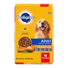 Pedigree Complete Nutrition Adult Dry Dog Food Roasted Chicken, Rice & Vegetable (Option: 18lb)