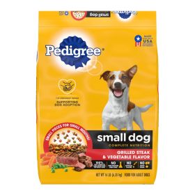 Pedigree Complete Nutrition Small Breed Adult Dry Dog Food Grilled Steak & Vegetable (Option: 14lbs)