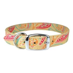 Omni Pet Leather Paisley Dog Collar (Option: Sand 1 x 24in.)