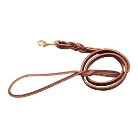 Omni Pet Omnipet Latigo Twist Leather Lead (Option: Burgundy 1in. x 6ft.)