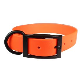 Omni Pet Zeta Biothane Dog Collar with Blk Hardware (Option: Orange 1 x 22in.)