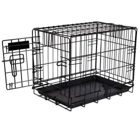 Petmate 2 Door Training Retreat Dog Kennel Black (Option: 1ea/19 in)