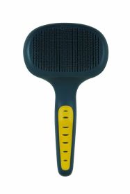 JW Pet Self (Option: Cleaning Slicker Grey/Yellow 1ea/LG)