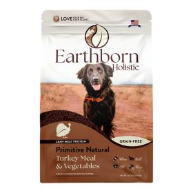Earthborn Holistic Primitive Natural Grain (Option: Free Dry Dog Food Turkey Meal & Vegetables 12.5lb)