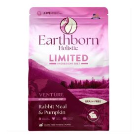 Earthborn Holistic Venture Limited Ingredient Diet Grain Free Dry Dog Food Rabbit Meal & Pumpkin (Option: 25lb)