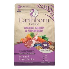 Earthborn Holistic Unrefined Ancient Grains & SuperFood (Option: s Dry Dog Food Roasted Lamb 4lb)