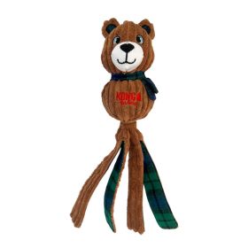KONG Holiday Wubba Corduroy Bear Dog Toy (Option: 1ea/LG)