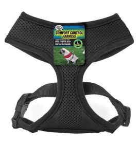 Four Paws Comfort Control Harness For Dogs Black, (Option: 1ea/Large 1 ct)