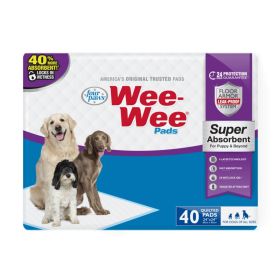 Four Paws WeeWee Super Absorbent Pads for Dogs (Option: 1ea/24 in X 24 in 40 ct)