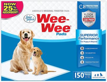 Four Paws WeeWee Ultimate Attractant Dog Pee Pads with Grass Scent (Option: 1ea/22 in X 23 in 10 ct)