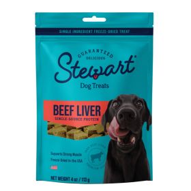Stewart Single Ingredient Freeze Dried Dog Treats Beef Liver, (Option: 1ea/4oz.)