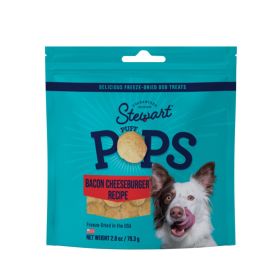 Stewart Puff Pops Freeze Dried Dog Treats Bacon Cheeseburger, (Option: 1ea/2.8oz.)