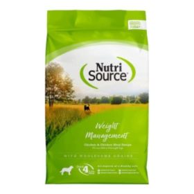 NutriSource Weight Management Dry Dog Food Chicken (Option: 12Lb)