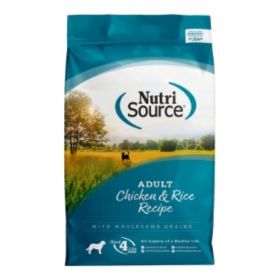 NutriSource Dry Dog Food Chicken & Rice (Option: 12Lb)