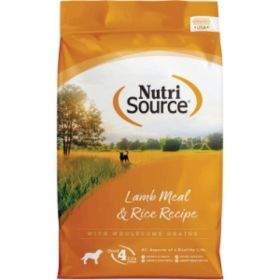 NutriSource Dry Dog Food Lamb Meal & Rice (Option: 12Lb)