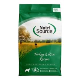 NutriSource Dry Dog Food Turkey & Rice (Option: 12Lb)