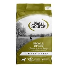 NutriSource Small Bites Grain Free Dry Dog Food Chicken & Peas (Option: 4lb)