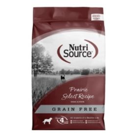 NutriSource Select Recipe Grain Free Dry Dog Food Prarie Select (Option: 4lb)