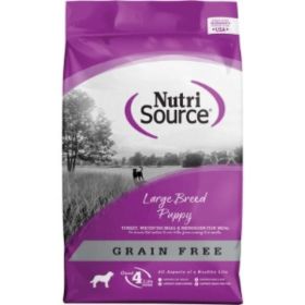 NutriSource Large Breed Puppy Grain Free Dry Dog Food Turkey (Option: 12Lb)