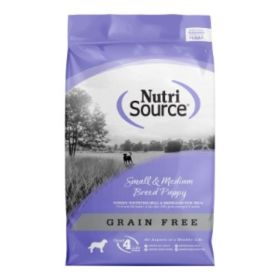 NutriSource Small & Medium Breed Puppy Grain Free Dry Dog Food Turkey (Option: 12Lb)