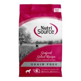 NutriSource Select Recipe Grain Free Dry Dog Food Seafood Select (Option: 4lb)