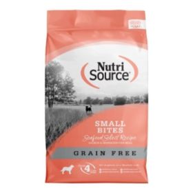 NutriSource Select Recipe Small Bites Grain Free Dry Dog Food Seafood Select (Option: 12Lb)