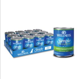 Wellness Dog Simple Grain (Option: free Lamb Oatmeal LID 12.5oz. (Case of 12))