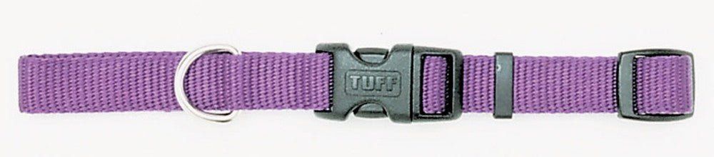Coastal Adjustable Nylon Dog Collar with Plastic Buckle Purple, (Option: 1ea/3/4 In X 1420 in)