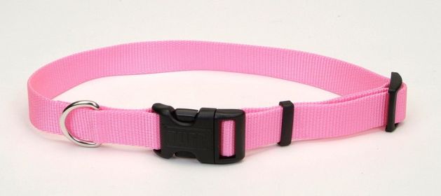 Coastal Adjustable Nylon Dog Collar with Plastic Buckle Bright Pink (Option: 1ea/1 In X 1826 in)