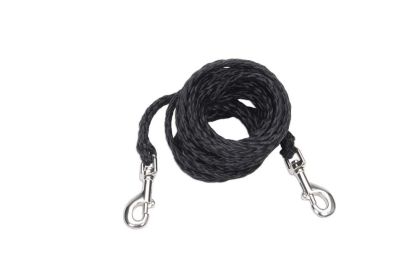 Coastal Poly Big Dog Tie Out Black, (Option: 1ea/3/8 In X 15 ft)