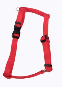 Coastal Standard Adjustable Nylon Dog Harness Red (Option: 1ea/LG, 1In X 2238 in)