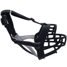 Coastal Pet Soft Basket Muzzle Black (Option: Size 6)