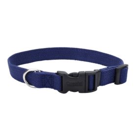 New Earth Soy Adjustable Dog Collar Indigo, (Option: 1ea/1 In X 1826 in)