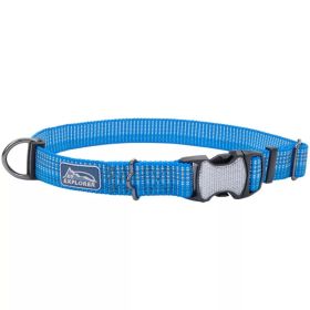 K9 Explorer Brights Reflective Adjustable Dog Collar Lake (Option: Large 1"x 18"26")