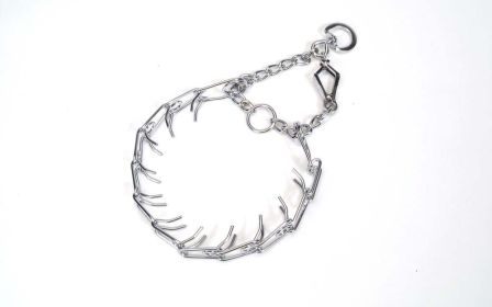 Titan Prong Training w/ 1Handed Quick Release Snap Dog Collar Nickel, Chrome (Option: 1ea/2 Mm X 14 in)