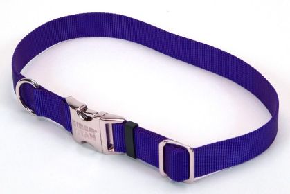 Coastal Adjustable Nylon Dog Collar with Titan Metal Buckle Blue (Option: 1ea/1 In X 1420 in)
