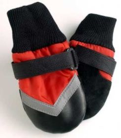 Fashion Pet Extreme All Weather Boots Red/Black (Option: 1ea/XS)