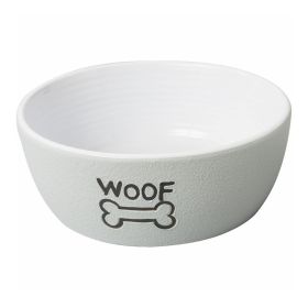 Spot Nantucket Woof Dog Bowl Grey, (Option: 1ea/5 in)