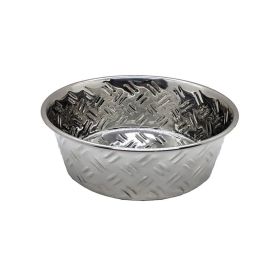 Spot CrissCross Stainless Steel NoSkid Dog Bowl (Option: 1ea/32 oz)