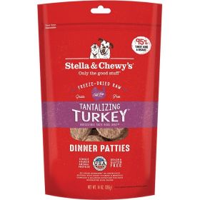 Stella And Chewys Freeze Dried Tantalizing Turkey Dinner Patties (Option: 14oz.)