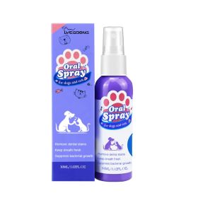 Yegebang Dog Teeth Cleaning Spray Pet Oral Cleaning Deodorizing Fresh Breath (Option: 2pcs)